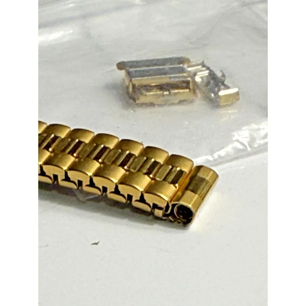 Hadley Roma Vintage Watch Band Gold Micron Plate Expansion 8mm 10mm Long Unused